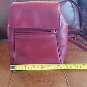 Liz Claiborne faux leather back pack style purse